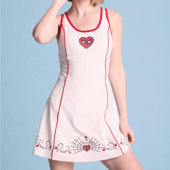 Marvel Spider-Man Mask Webbed Active Dress Boxlunch - Picture 2 of 6